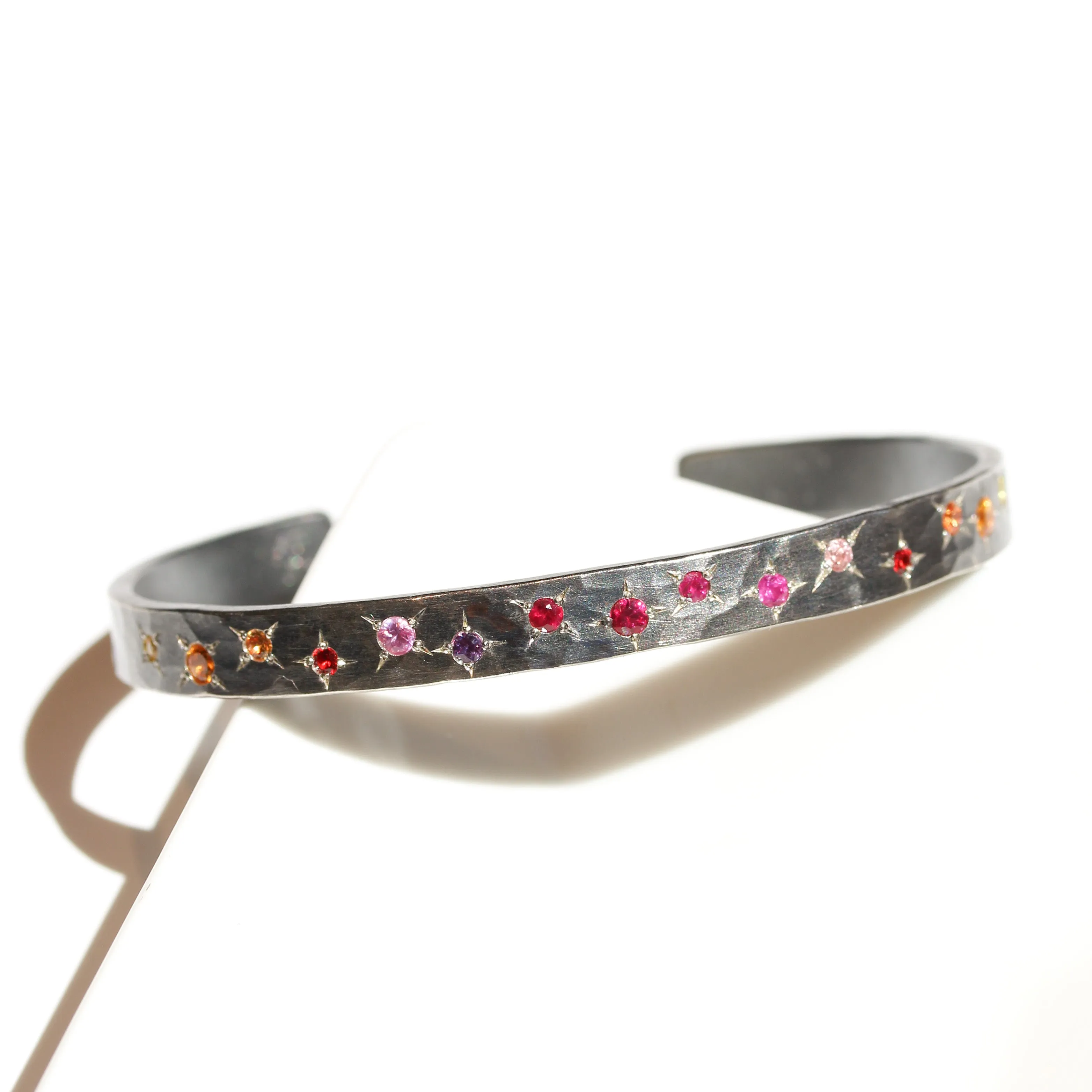 Sapphire Dance Cuff Bracelet