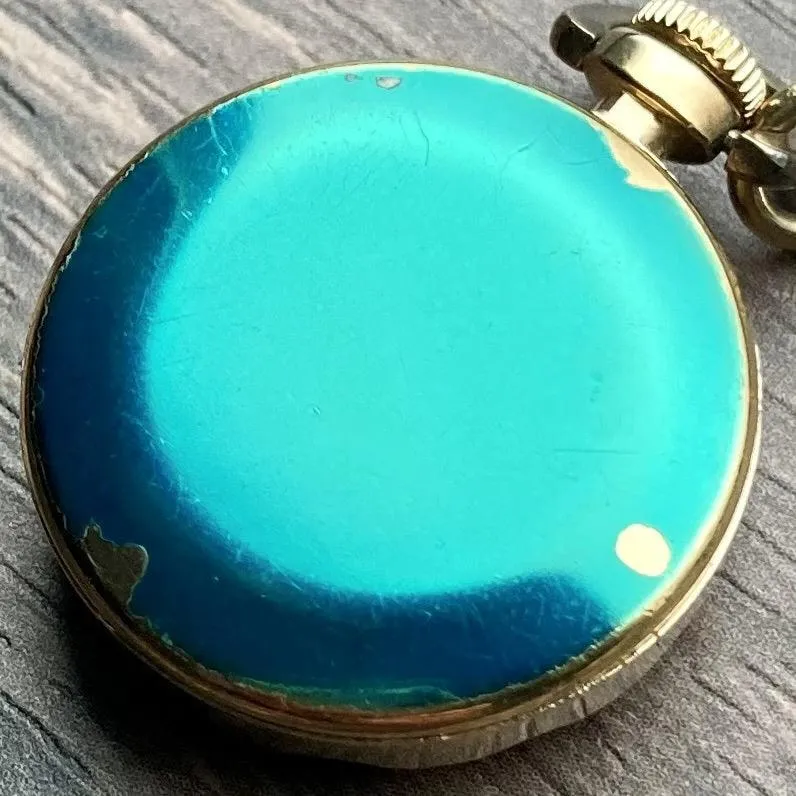 Seiko Pocket Watch 1965 23mm Pendant Watch Vintage with Chain