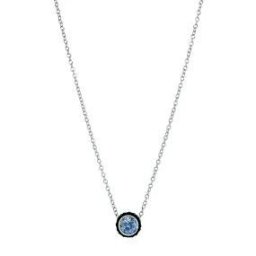 Slate Blue Montana Sapphire Necklace - "Chroma"