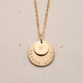 Soren • Large & Small Stacking Pendant Necklace