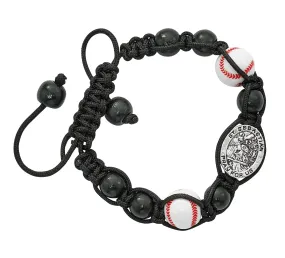 St. Sebastian Adjustable Baseball Bracelet Carded
