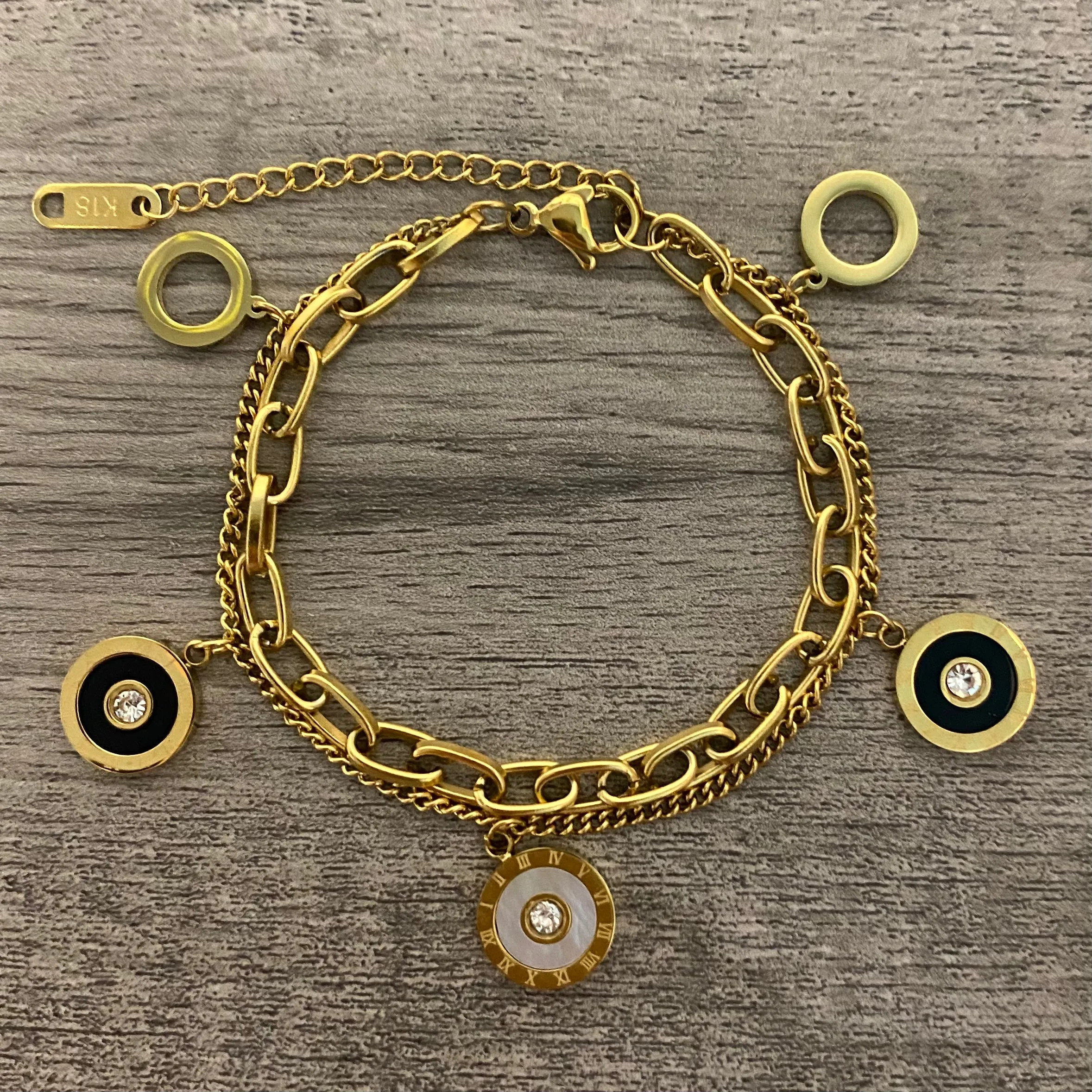 Stainless Steel Charm Bracelet