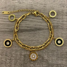 Stainless Steel Charm Bracelet