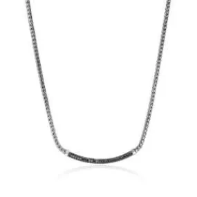 Sterling Silver Black Sapphire Essentials Collection 18 inch Necklace