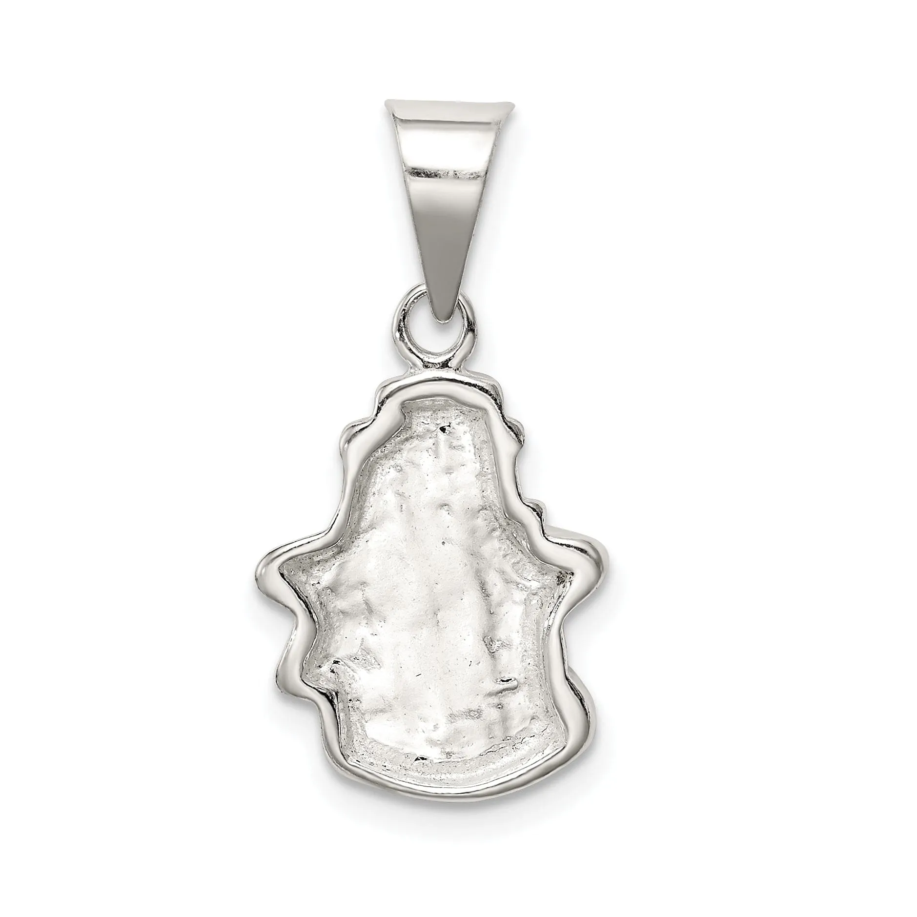 Sterling Silver Enameled Snowman Charm Pendant