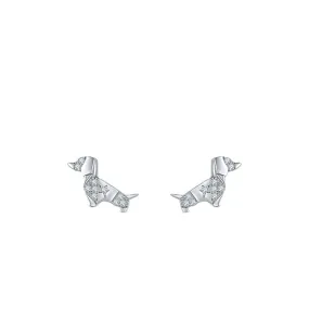 Sterling Silver Puppy Earrings - Feminine and Charming Ear Accessories