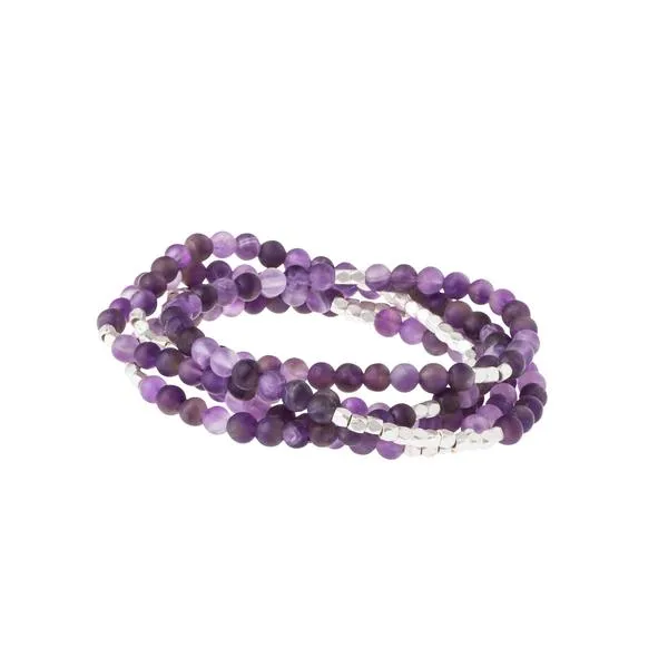Stone Wrap amethyst/silver