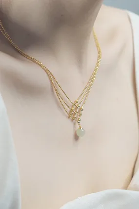 TastyHottie - Three-layer Beaded Jade Necklace