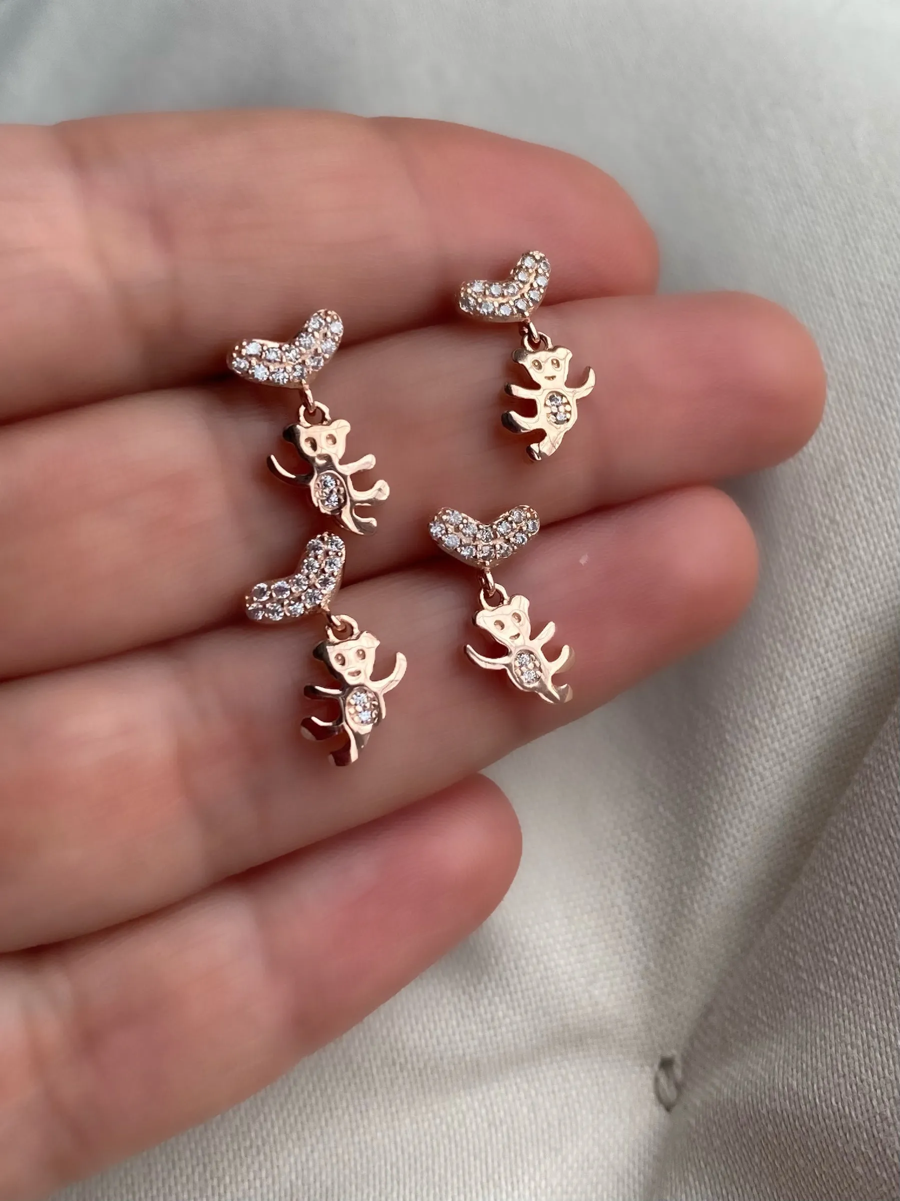 Teddy Bear - earrings