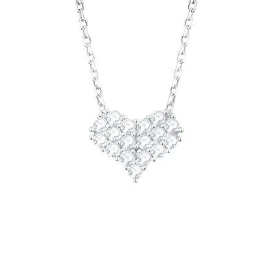 TEEK - Moissanite 925 SS Heart Necklace