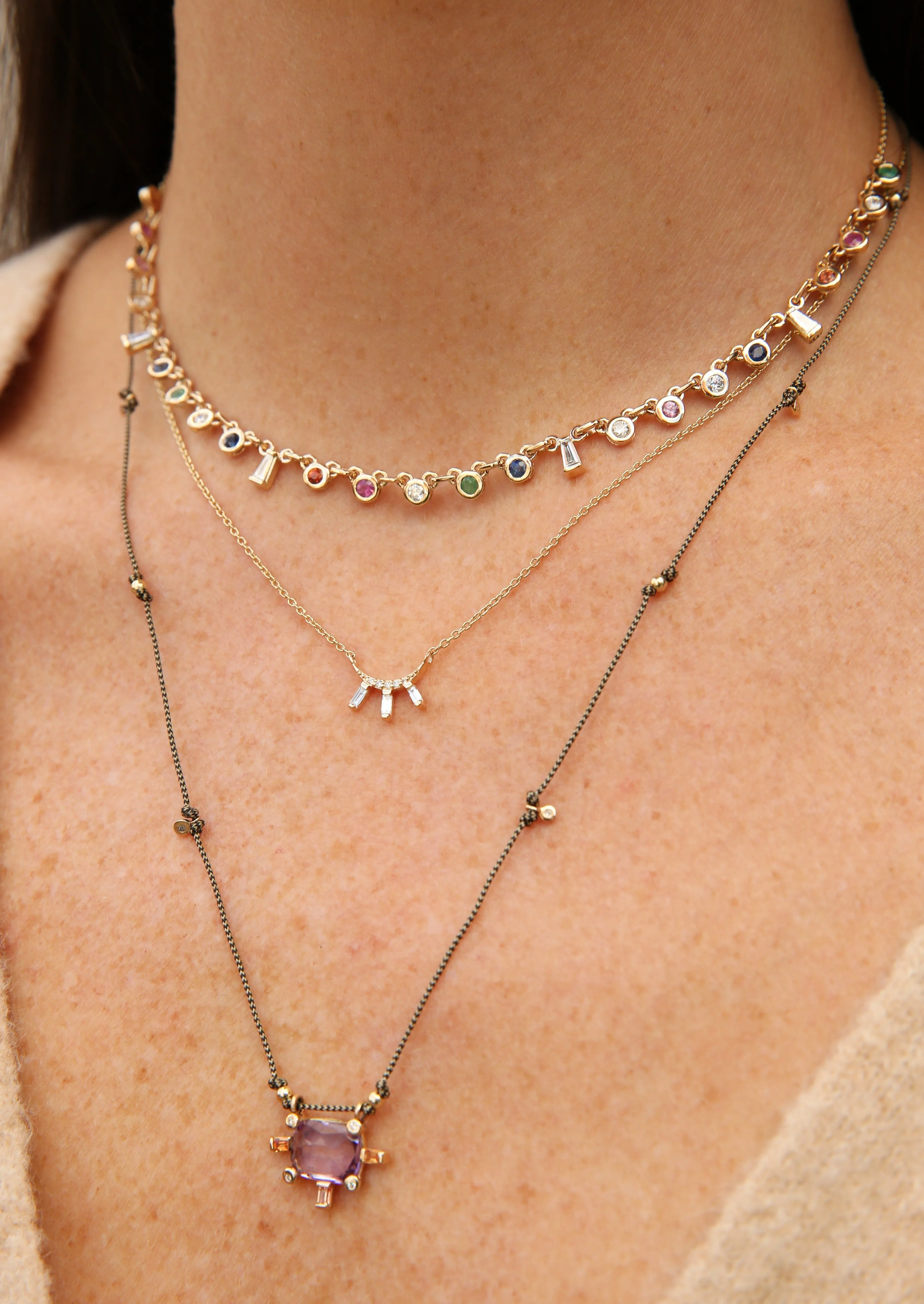 The Juno Fairy Necklace with Amethyst