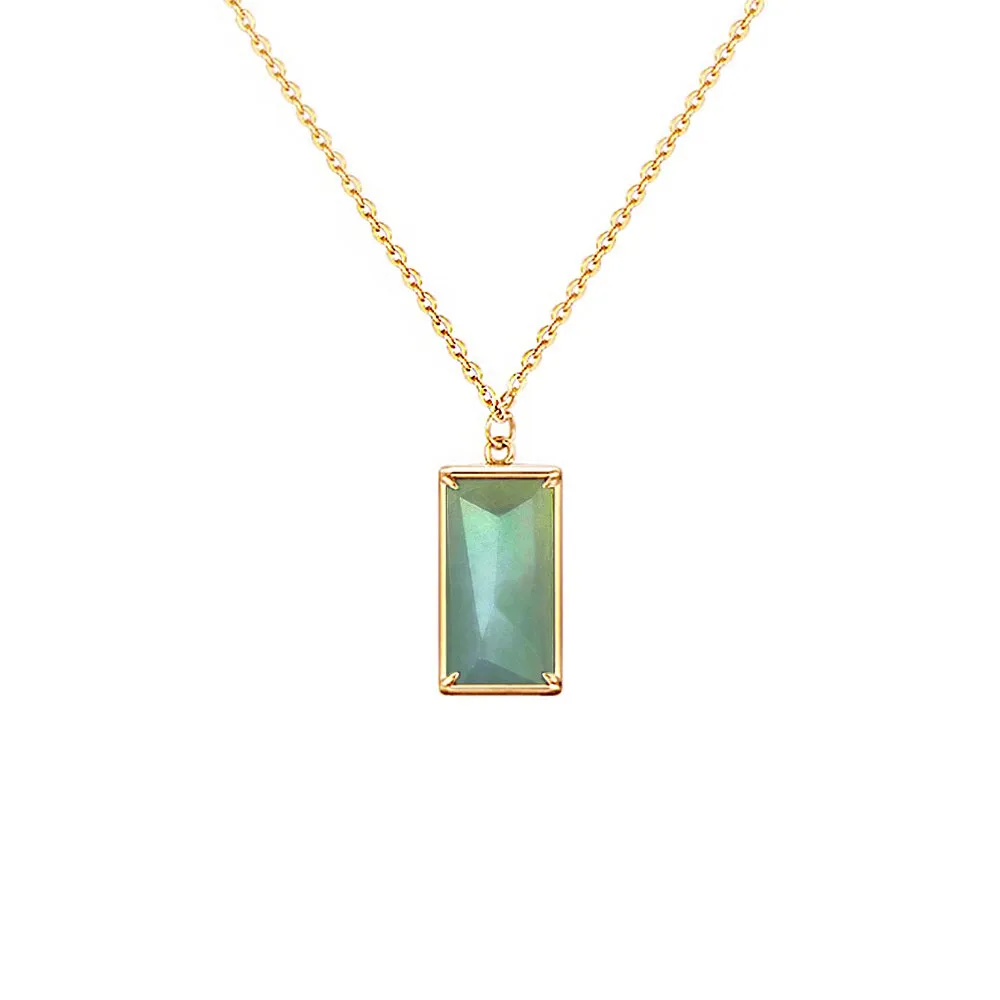 TRACEY CHEN | Necklace | Rectangle Jadeite Nacklace