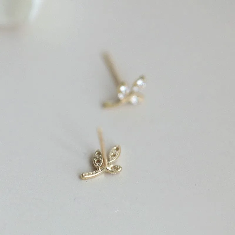 Tree Leaves 925 Sterling Silver Earrings
