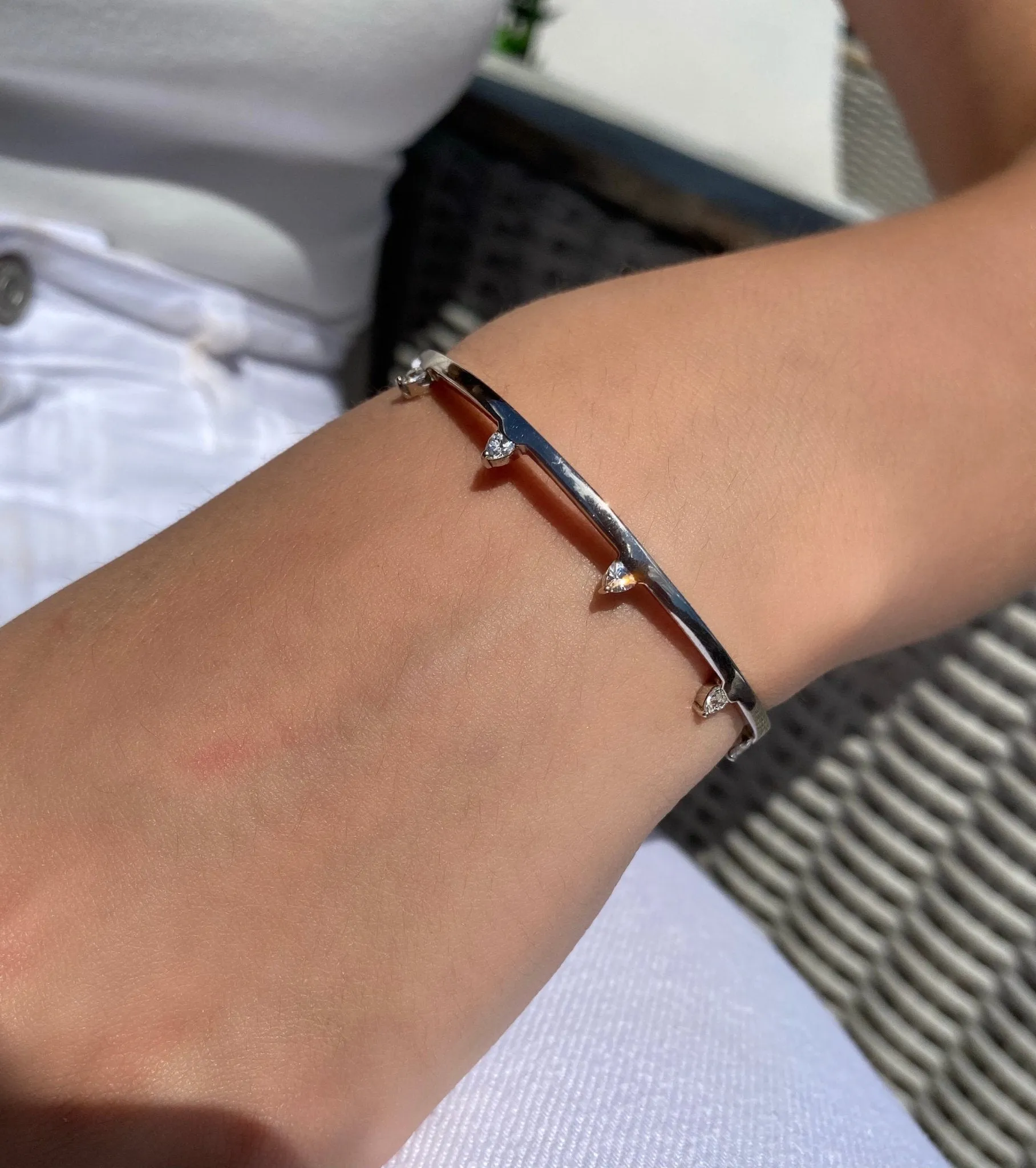 Trillion Edgy Cuff Bracelet