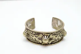 Vintage Palestinian Brass Haydari Cuff Bracelet