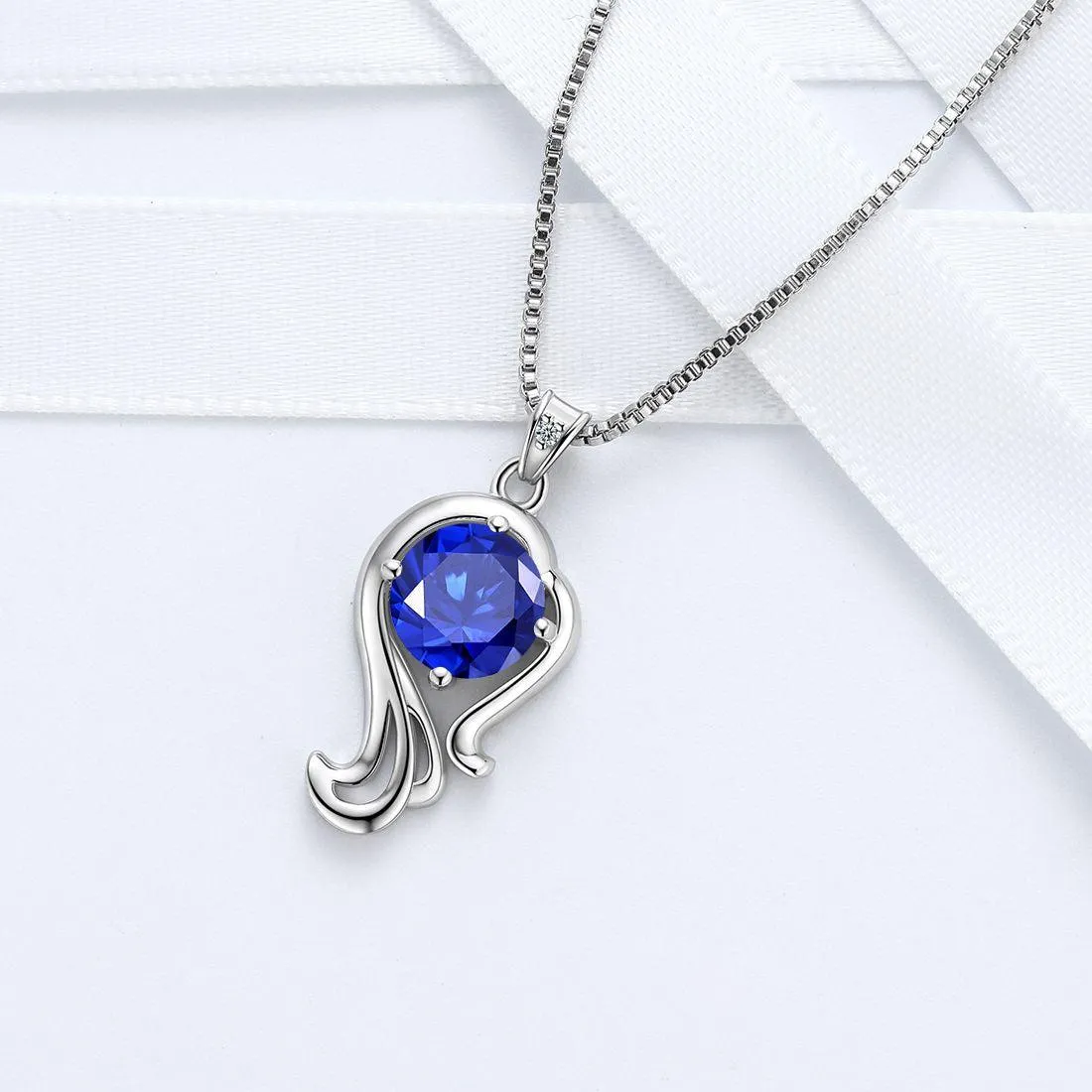 Virgo Necklace September Birthstone Pendant Women Girls Jewelry Birthday Gift Women Girls Jewelry Birthday Gift