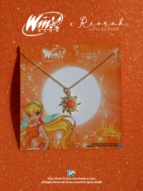Winx Club® Stella Opal Sun Necklace, 925 Sterling Silver