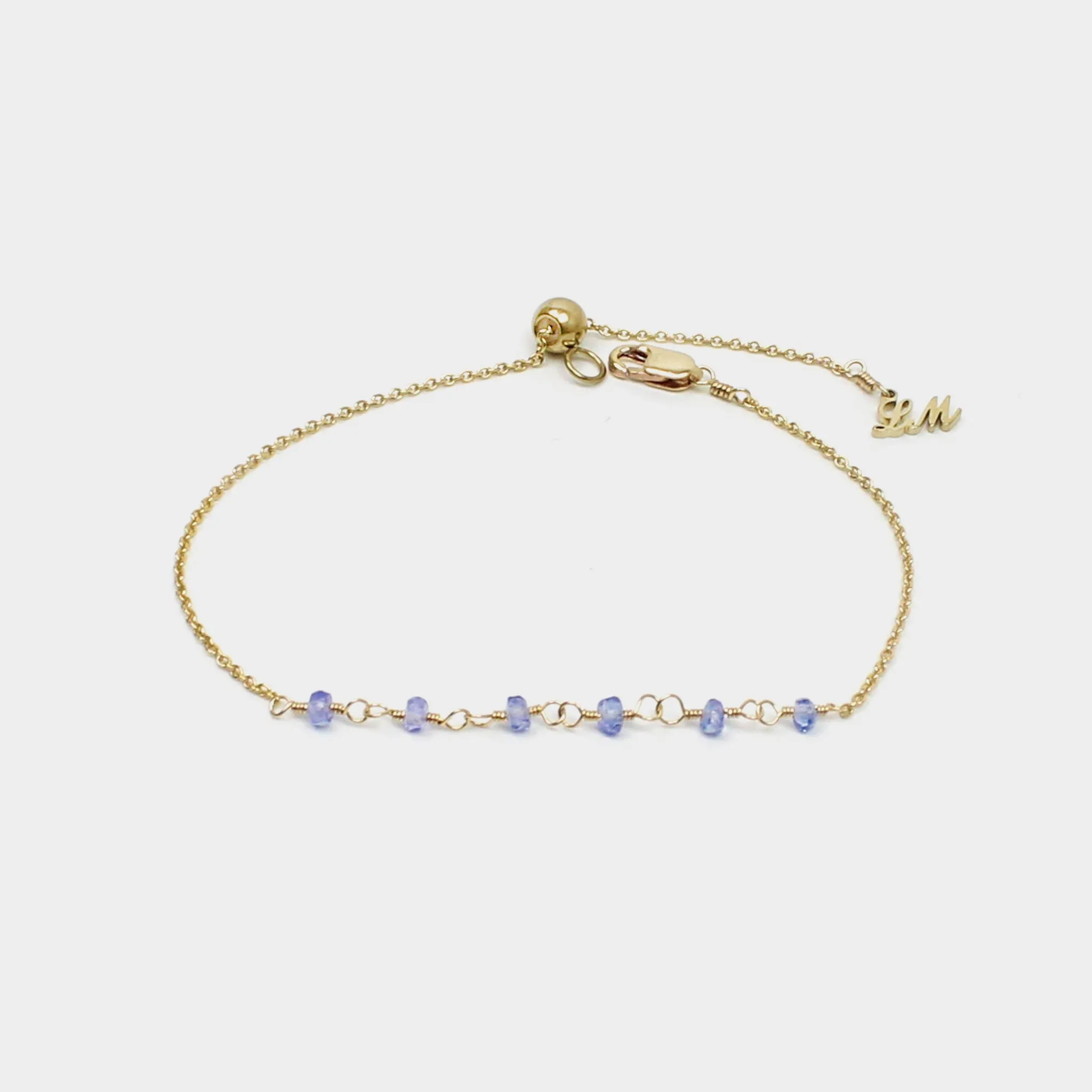 Y Shape Necklace: Tanzanite